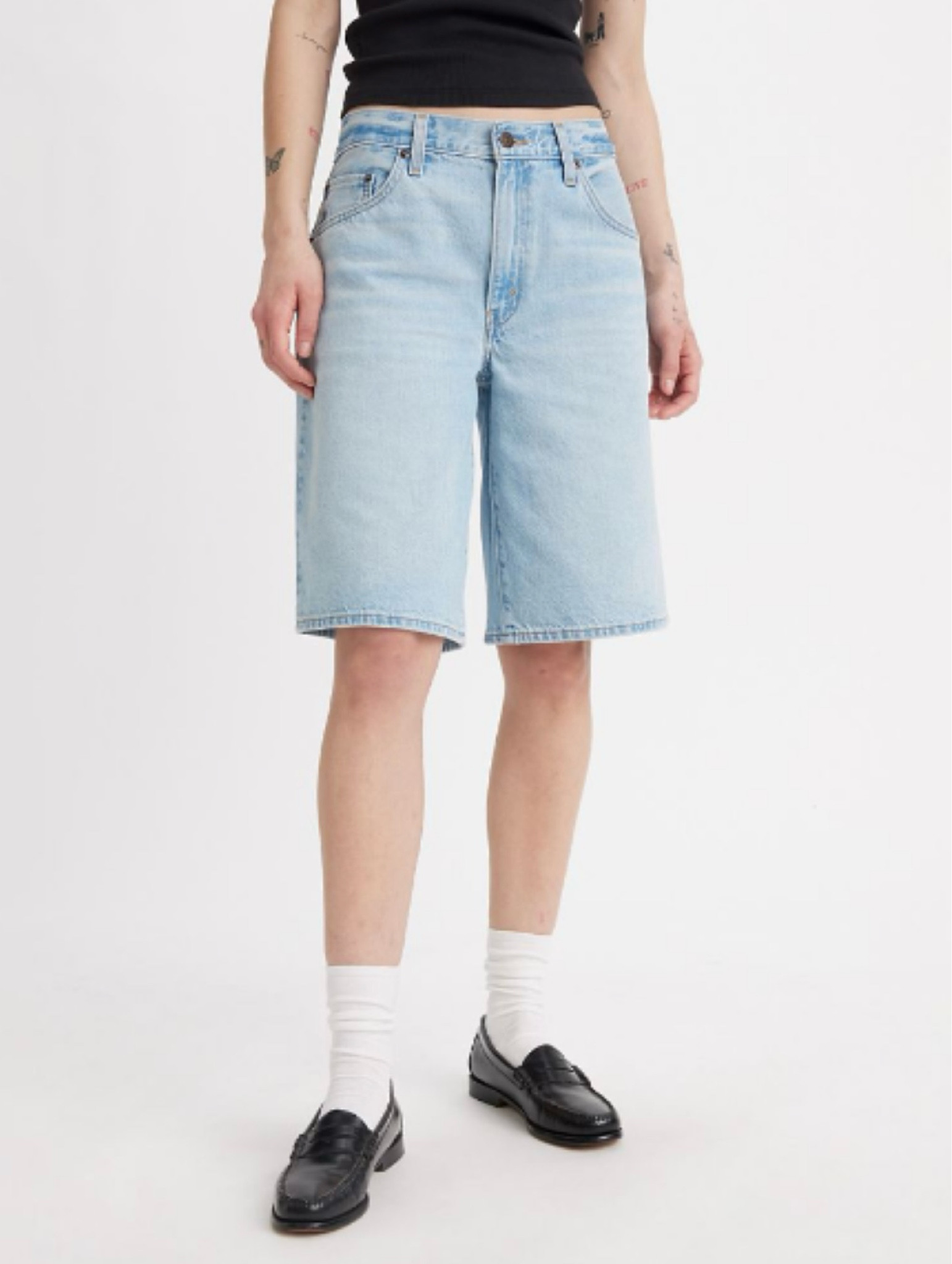 Jorts are the move! Styled with a chic crop and platform sandals or your fav sneakers and a hat is the play. 

#LTKStyleTip #LTKFindsUnder100