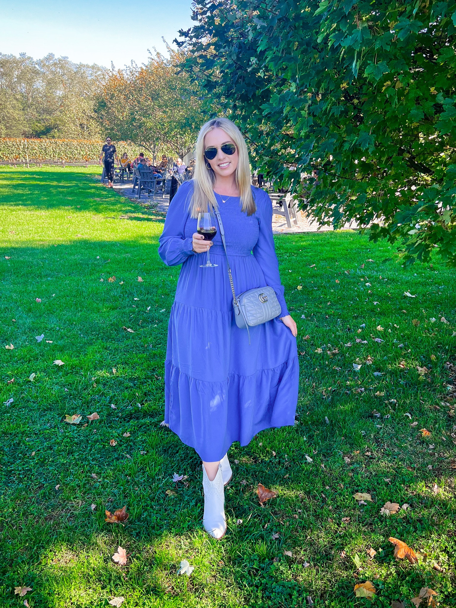 Fall outfit. Midi dress. Winery 

#LTKSeasonal #LTKunder100 #LTKunder50