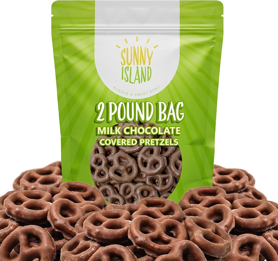 Milk Chocolate Covered Mini Pretzels | 2-Pound Bag | Salted Pretzels in Sweet Chocolate | Amazon (US)