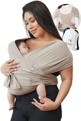 Konny Baby Wrap Carrier, Hassle-Free Moisture Wicking and Breathable Infant Sling, Perfect for Ne... | Amazon (US)