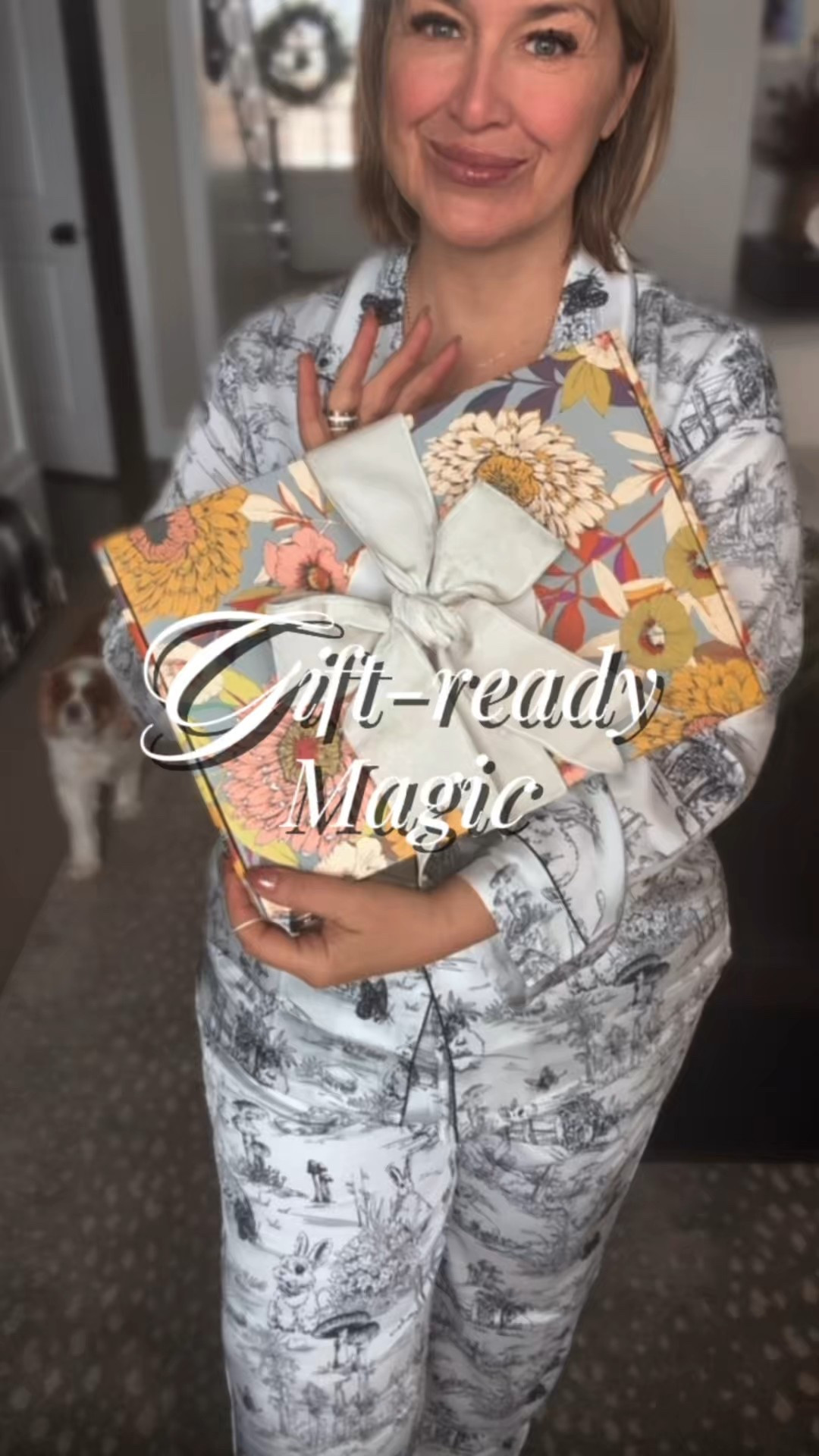 Whimsical PJs + a ready-to-gift box ✨
Who else loves when the packaging does the work for you? 😂
These cozy pajamas are cute, comfy, and come in the prettiest box — seriously, just add a bow and you’re the holiday hero. 
Because gifting should be fun… and preferably done in pajamas. 🥰
🛍️ Linking everything in stories + LTK!
⸻
whimsical pajamas. holiday pajamas for women. ready to gift set. cozy winter pjs. women over 40 style. cute gift ideas for her. holiday gift ideas. comfy loungewear. feminine pajamas. floral gift packaging. midlife style inspiration

#LTKGiftGuide #LTKFindsUnder50 #LTKHoliday