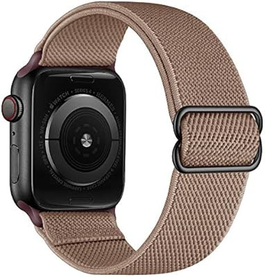 OXWALLEN Stretchy Solo Loop Compatible with Elastic Apple Watch Bands 38mm 40mm, Adjustable Braid... | Amazon (US)