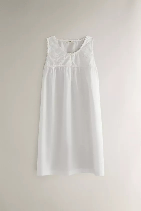 COTTON LACE NIGHTGOWN | Zara US