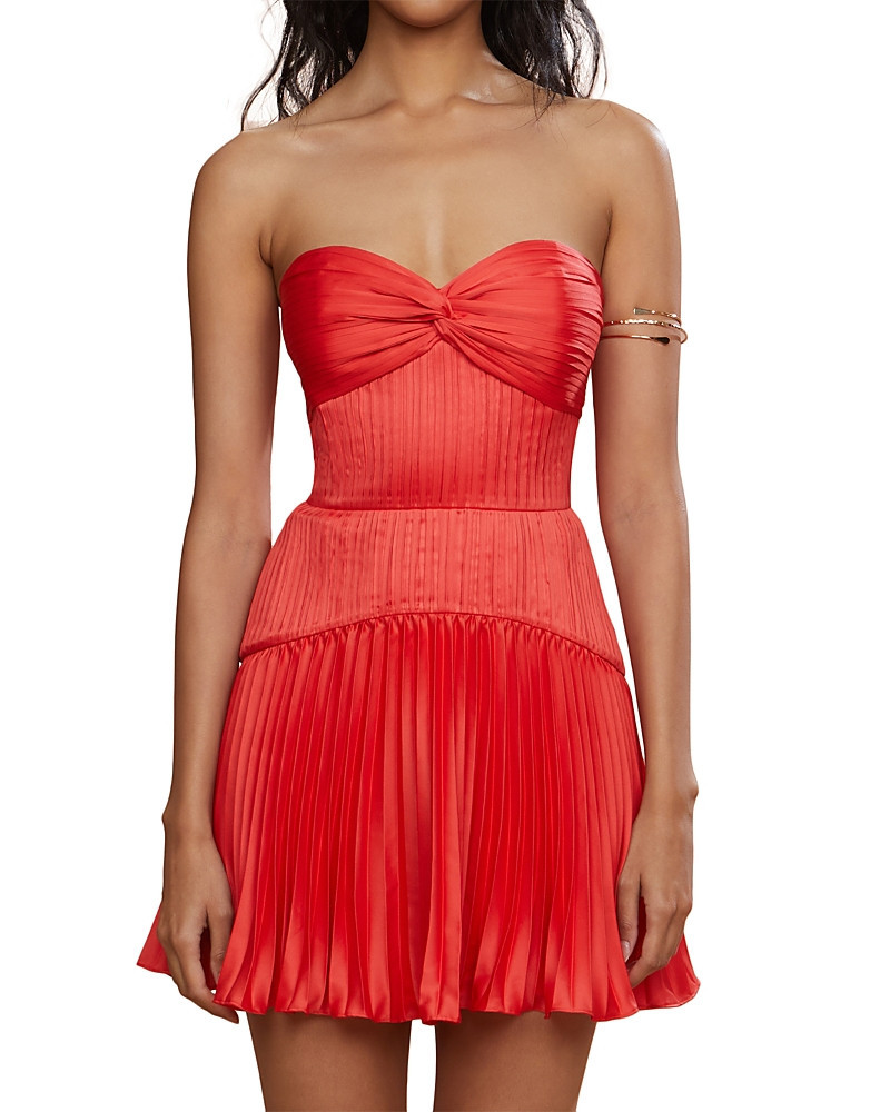Amur Catrina Pleated Mini Dress | Bloomingdale's (US)