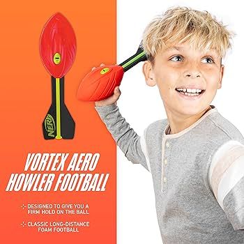 NERF Vortex Aero Howler Foam Football - NERF Soft Vortex Football for Long-Distance Throws - Perf... | Amazon (US)