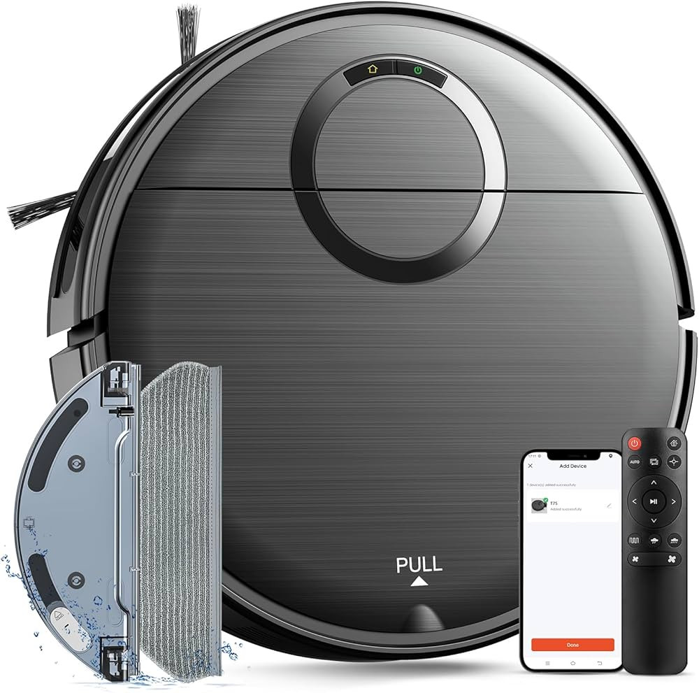 Robot Vacuum and Mop Combo, 2 in 1 Mopping Robot Vacuum Cleaner with Schedule, Wi-Fi/App/Voice, M... | Amazon (US)