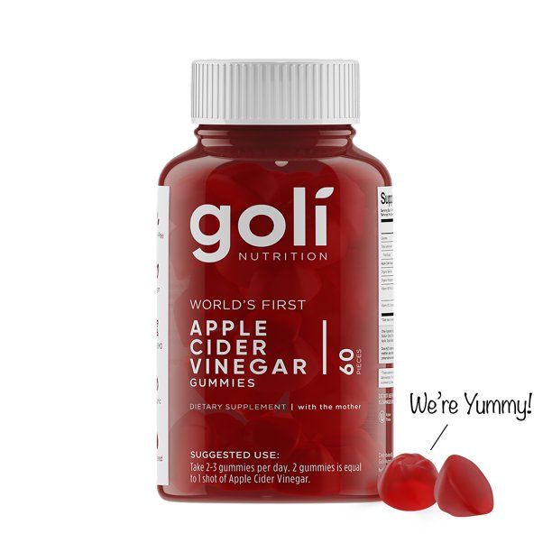 Goli Nutrition Apple Cider Vinegar Gummies, 60 ct | Walmart (US)