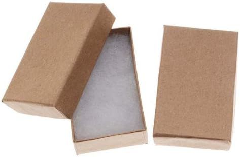 Beadaholique Kraft Brown Cardboard Jewelry Boxes (16 Pack), 2.5 x 1.5 x 1 | Amazon (US)