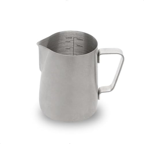 watchget Stainless Steel Milk Frothing Pitcher 12oz/350ml - Espresso Steaming Pitcher for Cappuccino, Latte Art, Coffee Machine Accessories Milk Jug Coffee Frother Cup, Matte Vintage | Amazon (US)