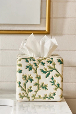 Printed Ceramic Tissue Box | Anthropologie (US)