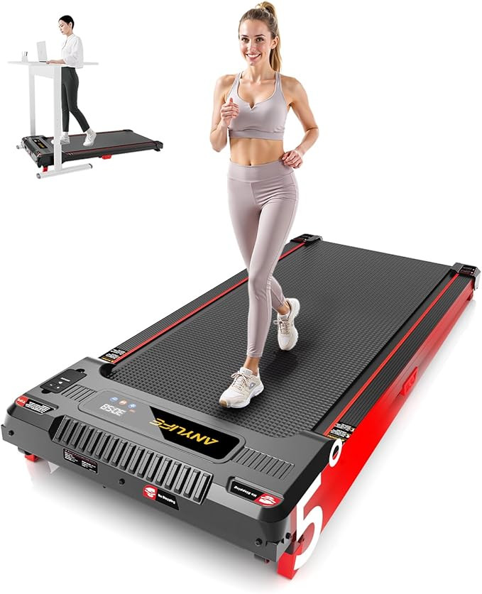 Walking Pad Treadmill, Anylife Incline Walking Pads Under Desk 330lb Capacity, 2.5HP Portable Tre... | Amazon (US)