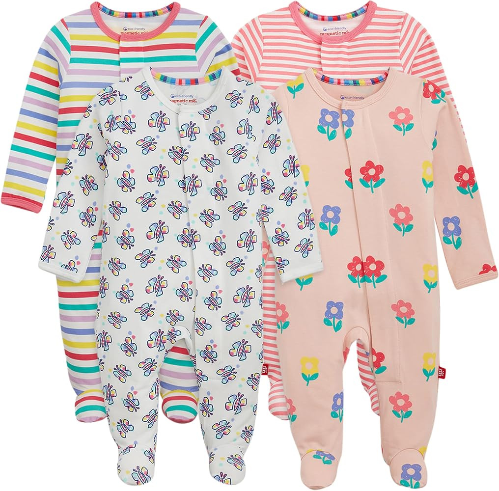 Magnetic Me Cloudstretch 4-Pack Bundle | Magnetic Baby Footie Pajamas | Amazon (US)