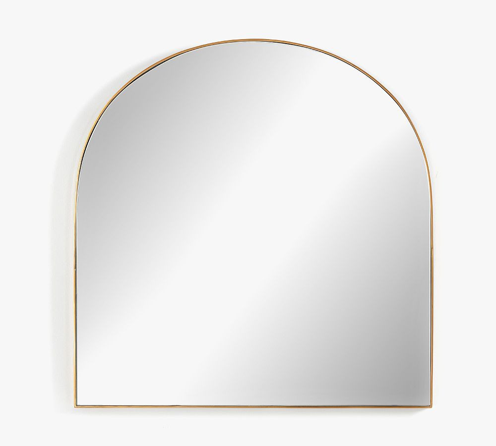 Corey Arch Wall Mirror, 39""W x 40""H, Brass | Pottery Barn (US)
