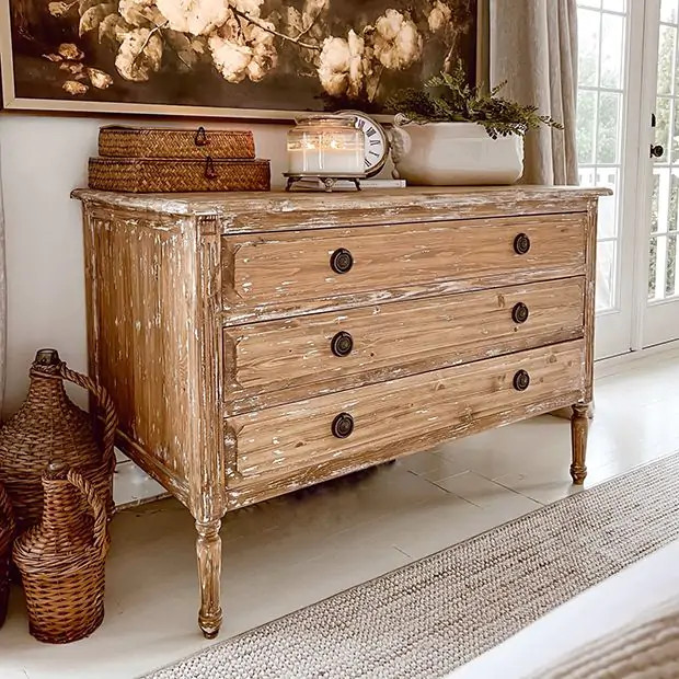 Old World Charm 3 Drawer Chest | SHIPS FREE | Antique Farm House