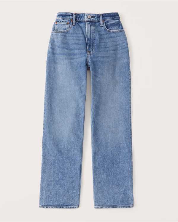 Curve Love High Rise 90s Relaxed Jeans | Abercrombie & Fitch (US)