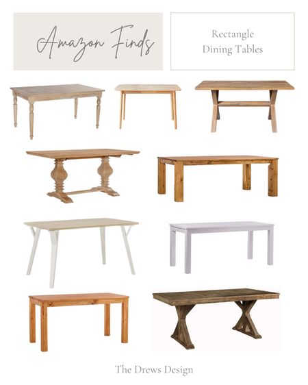 Dining tables from Amazon, rectangle, trestle 

#LTKFind #LTKhome #LTKstyletip