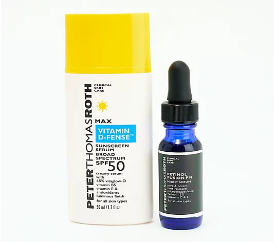 PeterThomasRoth Max Vitamin D-Fense SPF 50 + BONUS Retinol Serum | QVC