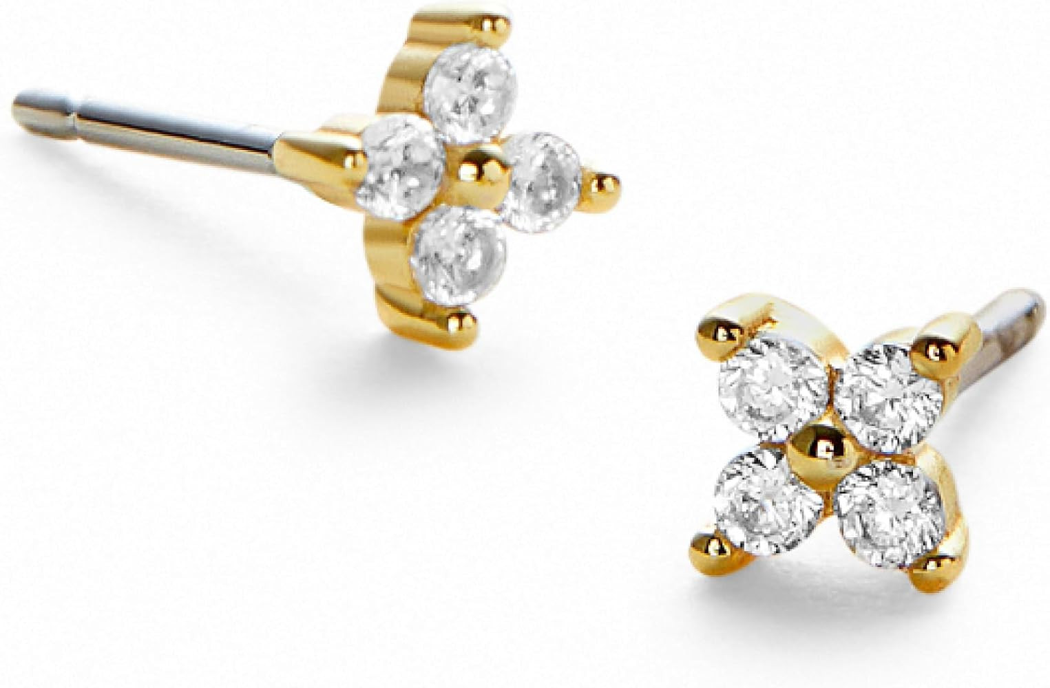 Ana Luisa Debbie Gold Stud Earrings - Petite Celestial Design Stud Earrings - 14K Gold Plating On... | Amazon (US)