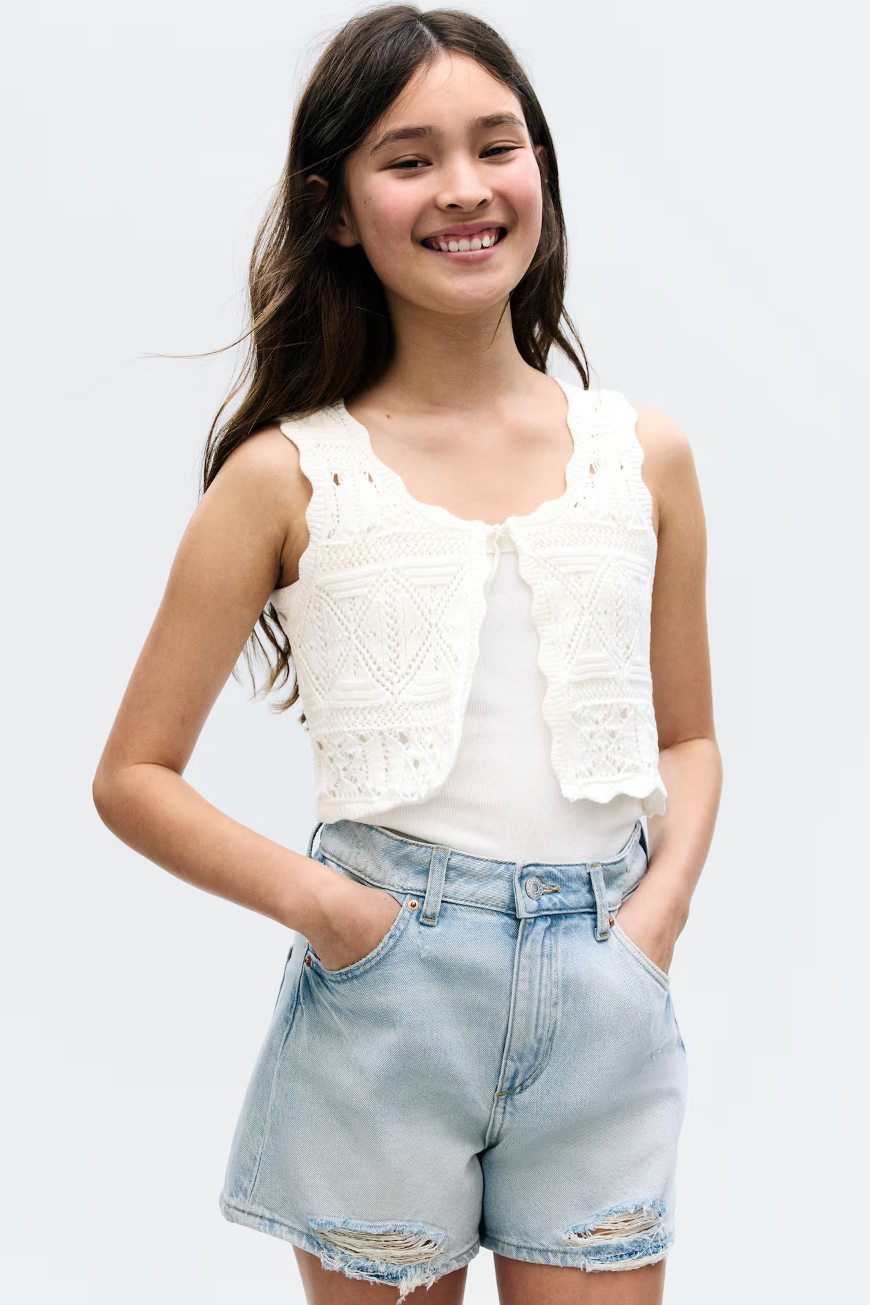 Pattern-Knit Vest | H&M (US + CA)