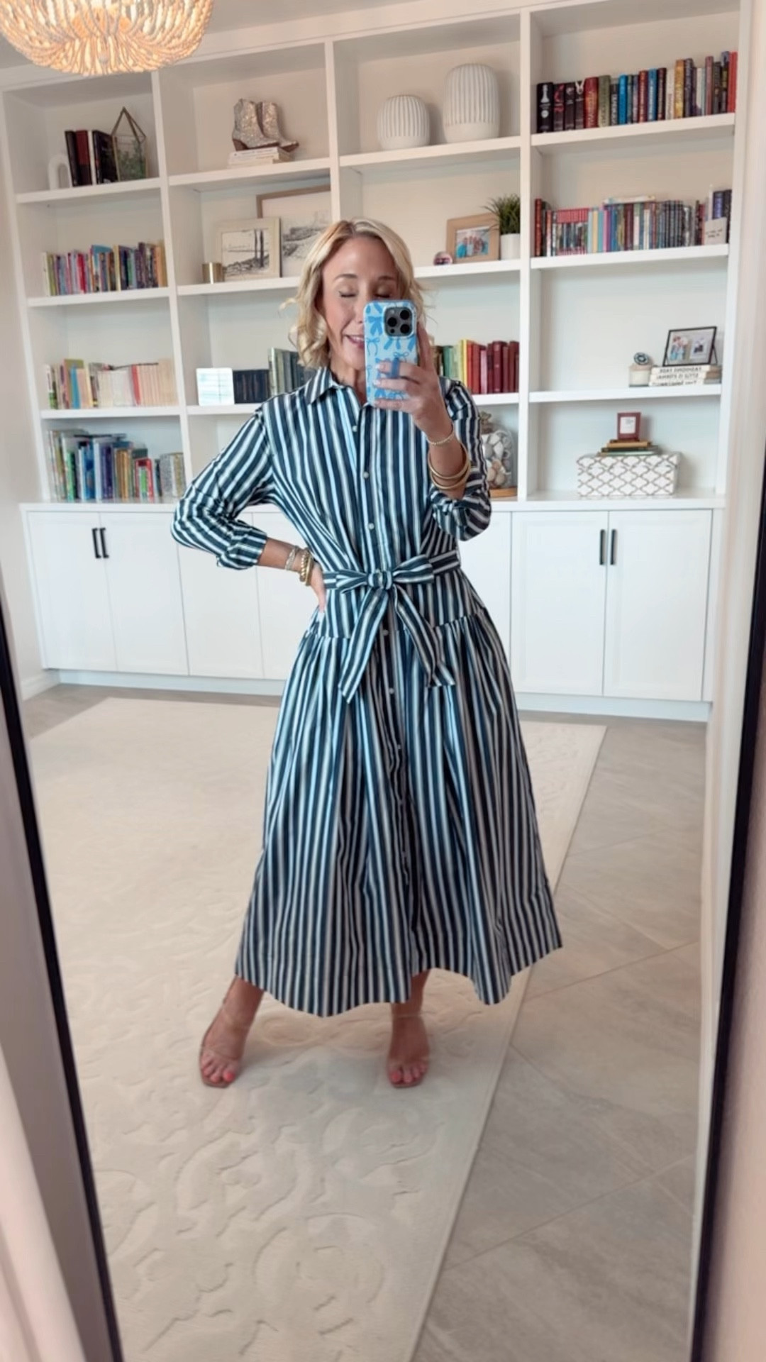 Walmart; new arrivals - part 2:
* Belted maxi shirtdress w/ long sleeves - size XS. $35. 3 colors. 
* clear strap wedges - tts. 

#LTKSeasonal #LTKFindsUnder50 #LTKOver40