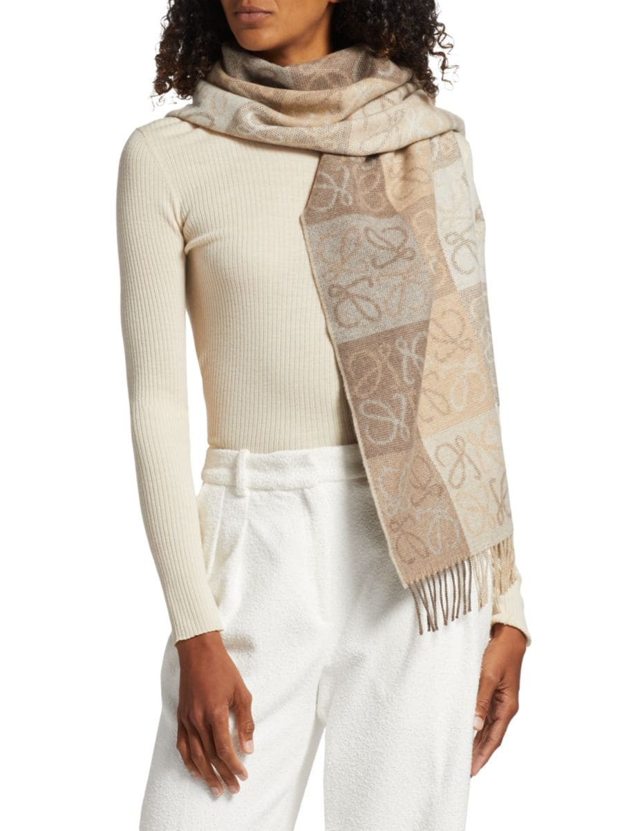Anagram Wool Blend Scarf | Saks Fifth Avenue