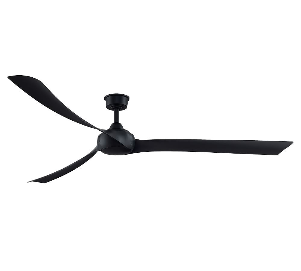 Wrap Indoor/Outdoor Ceiling Fan, Black | Pottery Barn (US)