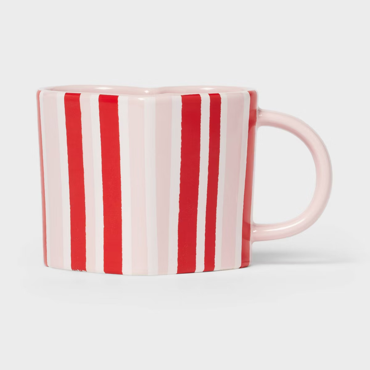 15 fl oz Stoneware Heart Handle Mug - Spritz™ | Target