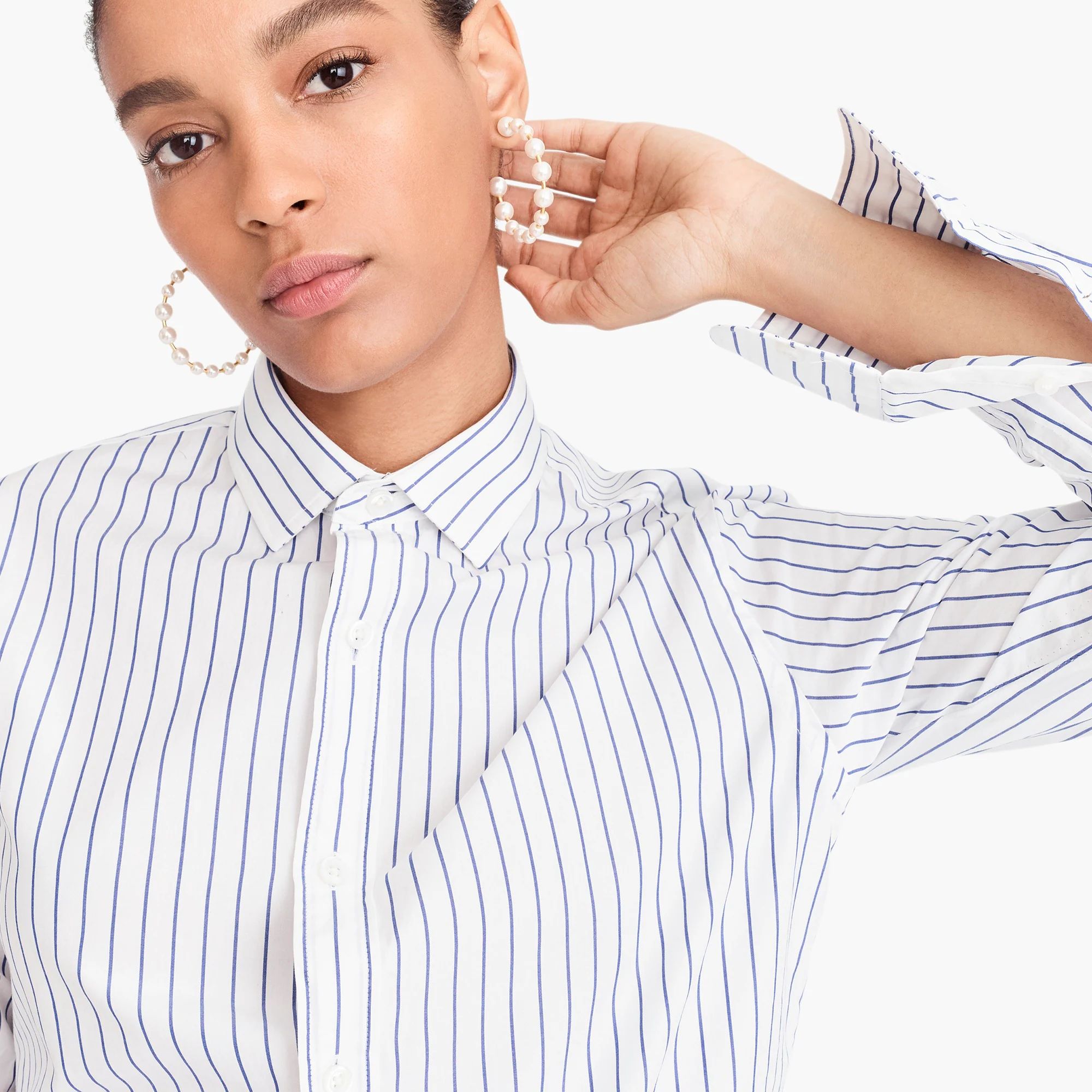 Bead hoop earrings | J.Crew US