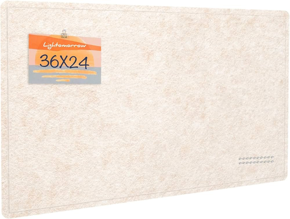 Bulletin Board, 36 x 24 inches Felt Board - Decorative Pin Board, Cork Board Alternative for Wall... | Amazon (US)