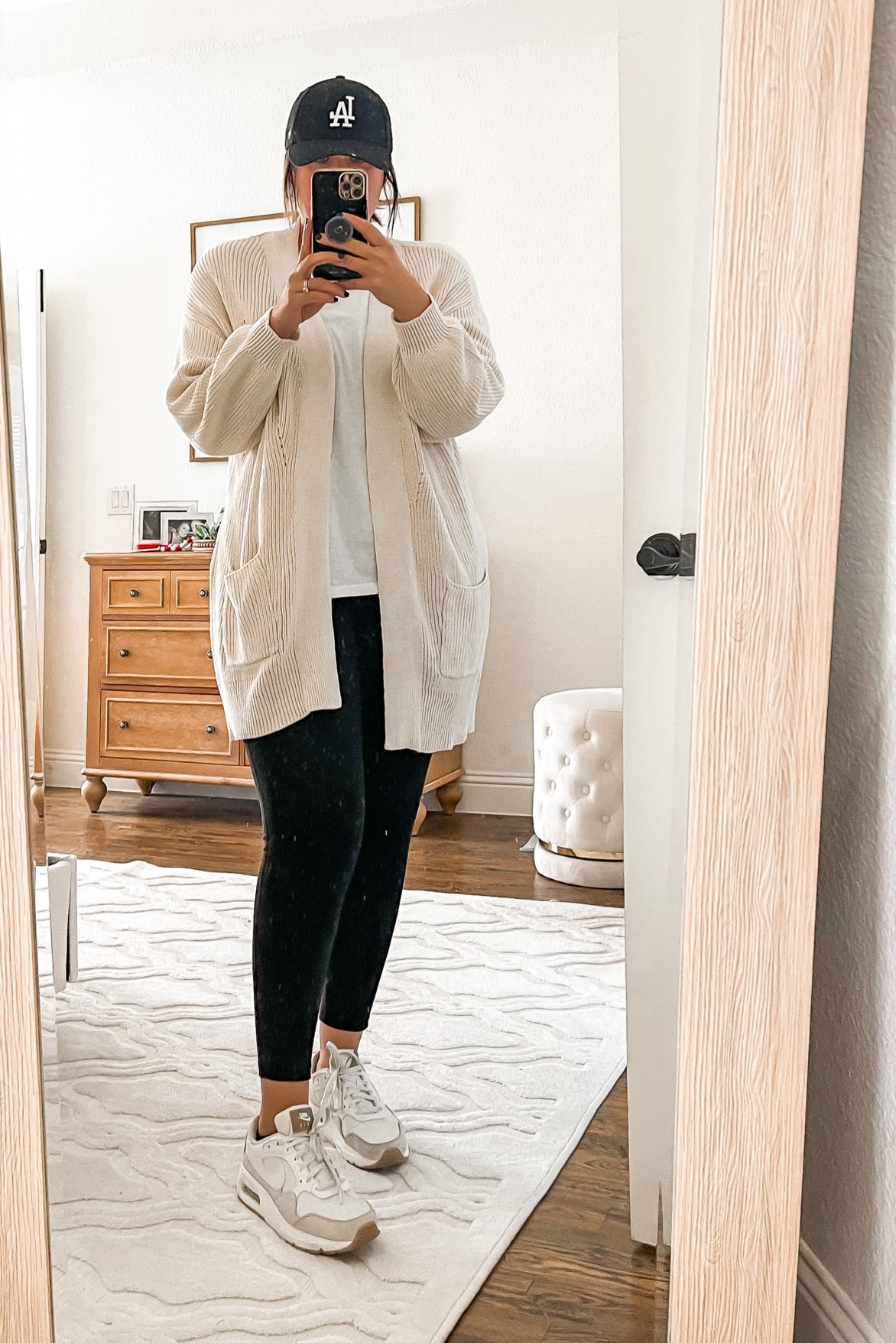 Loving this cardigan from target! 
Leggings, sneakers, ball cap, cardigan, fall outfit, travel outfit, casual outfit, winter outfit

#LTKcurves #LTKsalealert #LTKSeasonal