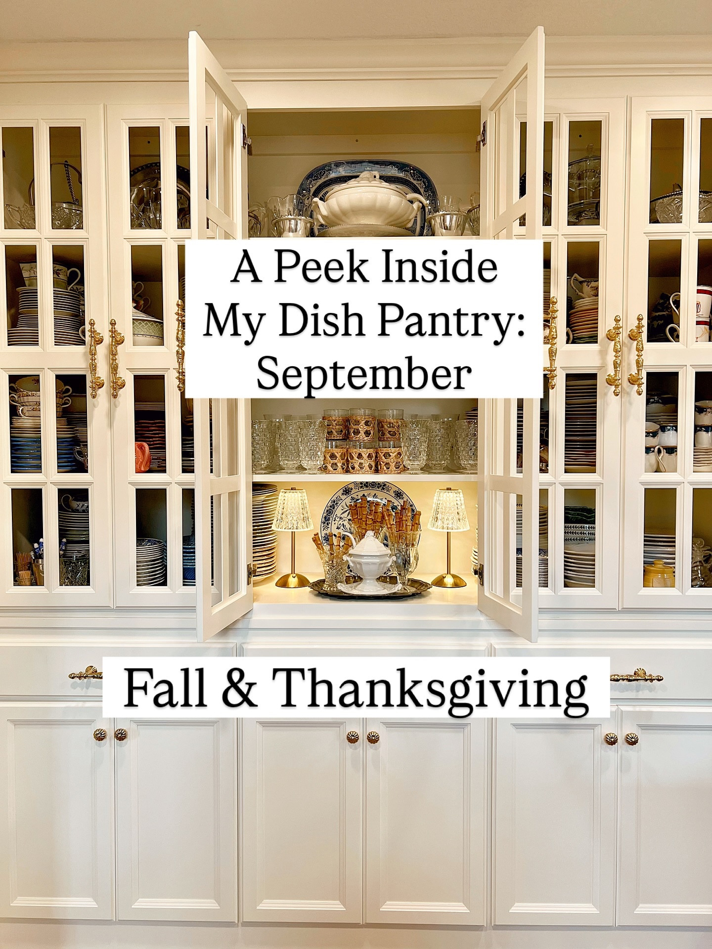 Inside My Dish Pantry: September Edition

This month’s shelves are full of fall charm and a touch of Thanksgiving tradition. Here’s what’s making an appearance:

🍂Canonsburg Pottery Ironstone Gold – classic and warm, like autumn sunlight on the table
🍂Johnson Brothers Friendly Village – multiple cozy scenes that feel like walking through a storybook fall day… my Grannie’s that we used every Thanksgiving Day
🍂Spode Buttercup – I know she leans spring/summer, but I adore her soft yellows and greens mixed into a fall palette
🍂J.G. Meakin Romantic England Ironstone – timeless with a harvest feel
🍂Johnson Brothers Staffordshire Bouquet – florals that somehow feel right at home in September and November both
🍂Myott Thanksgiving (archived illustrations recreated by Churchill) – a sentimental nod to Thanksgivings past
🍂Bordallo Pinheiro Turkey – the perfect addition

Each season shifts the spotlight just a little, and this month the pantry feels especially nostalgic…ready for gatherings, gratitude, and all the cozy meals (and pretty tablescapes!) ahead.

#tabletopdecor #tablescapetuesday #thesentimentaltable #vintagedishobession 
•
•
•
•
•
•
•
Vintage Decor | Home Inspiration | Collected Home |  Traditional Home | Sentimental Style | The Sentimental Decorator | Joyful Rituals of Home | Sentimental Home | Homes with a Story

#thesentimentaldecorator #sentimentalstyle #vintagehome #homeswithastory #collectedhome  #styleyourstory
