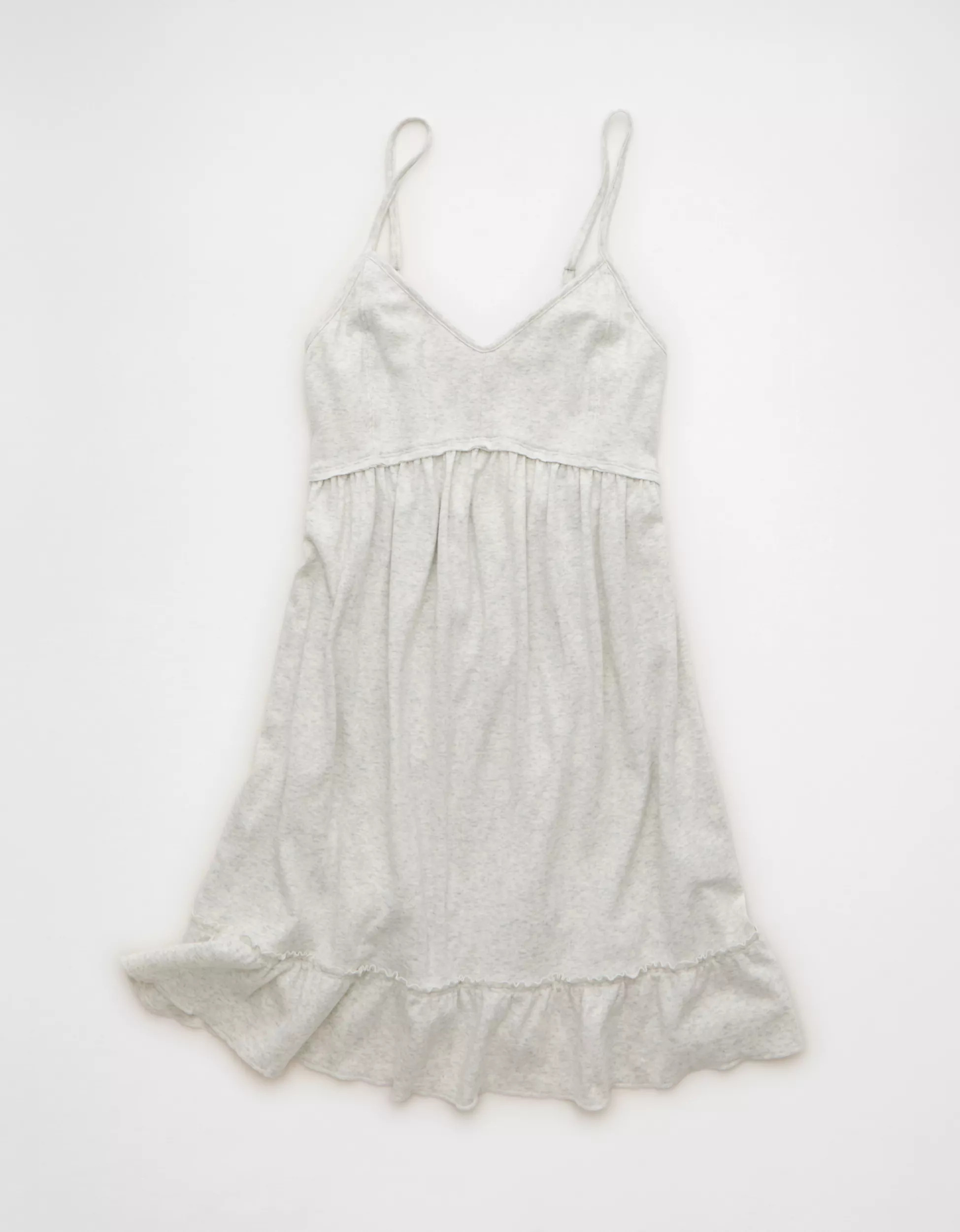 AE Babydoll Sunchaser V-Neck Knit Mini Dress | American Eagle Outfitters (US & CA)