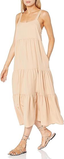 The Drop Women's Brit Tiered Ankle Maxi Tent Dress | Amazon (US)