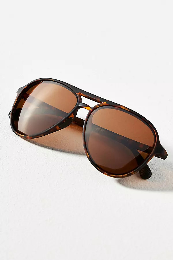 Amelia Earhart Ghosted Me Polarized Aviator Sunglasses | Anthropologie (US)