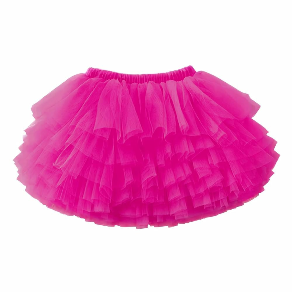 Colorful Childhood Baby Girls' Tutu Skirt Toddler 6 Layered Tulle Tutus 1-8T | Amazon (US)