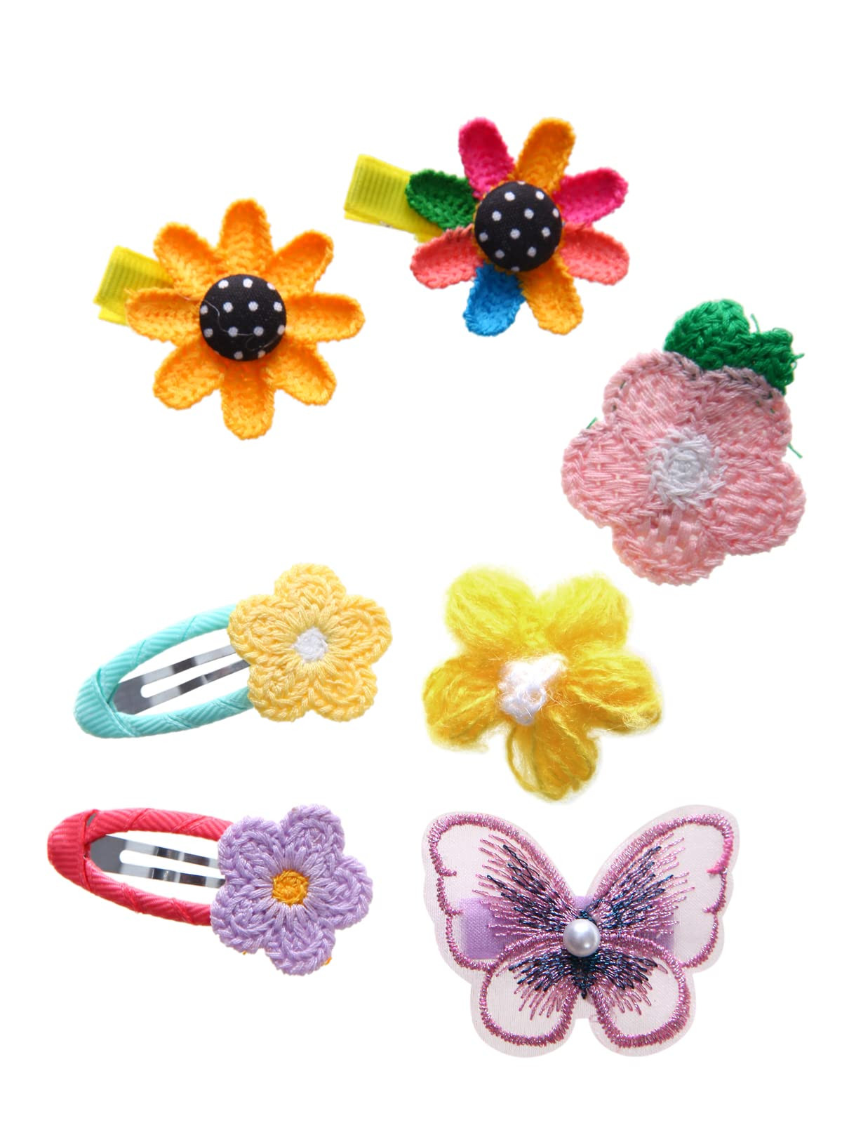 56PCS Toddler Hair Accessories Set: Colorful Rainbow Barrettes, Pins, Candy Fruits, Butterflies f... | Amazon (US)