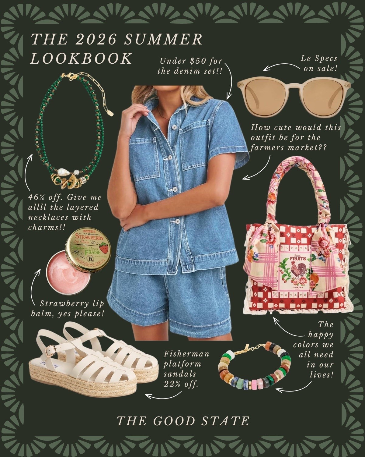 This Spring we are saying YES to happy colors!! We are saying yes to more prints and patterns. Yes to having fun getting dressed! This Lookbook is for the Spring girlies that are saying yes with me! The ones longing for the warmth of sunshine on their skin and a cool breeze blowing through their hair. Shorts and a sweatshirt weather. A flowy dress and a light cardigan. This is for the ladies counting down the days until the farmers market opens back up. The ones who love early mornings at the market—flaky croissant in one hand and a rosemary latte in the other. This is for the ones who can’t resist a bouquet of fresh flowers and are trying to figure out how to grow their own cut flower garden at home (🙋🏼‍♀️). For the ones who spend the golden evenings having a picnic with friends. For the people (like me) who always have a picnic blanket in their car. This is for the girlies love allllll things gingham, their trusty ball cap, pops of color and who firmly believe you can’t have too many neck scarves or bandanas. For the ones who love feminine details like lace trim, dainty florals and ruffles. This Spring may we slow down, breathe deep, embrace the life all around and romanticize the seemingly ordinary moments🌼

#LTKSaleAlert #LTKActive #LTKootd