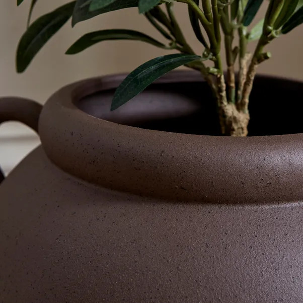 Wide Stone Vase with Handles | Dunelm (migrated)