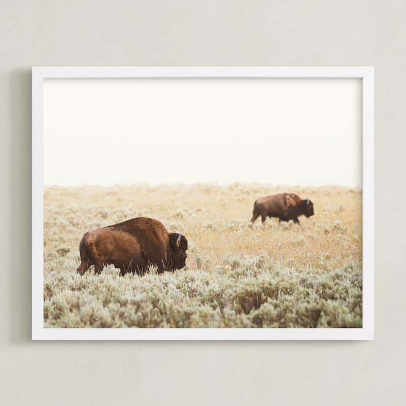"Bison" - Photography Limited Edition Art Print by Kamala Nahas. | Minted