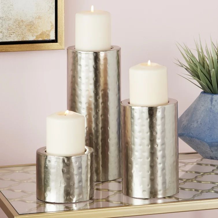 3 Piece Metal Candlestick Set | Wayfair Professional