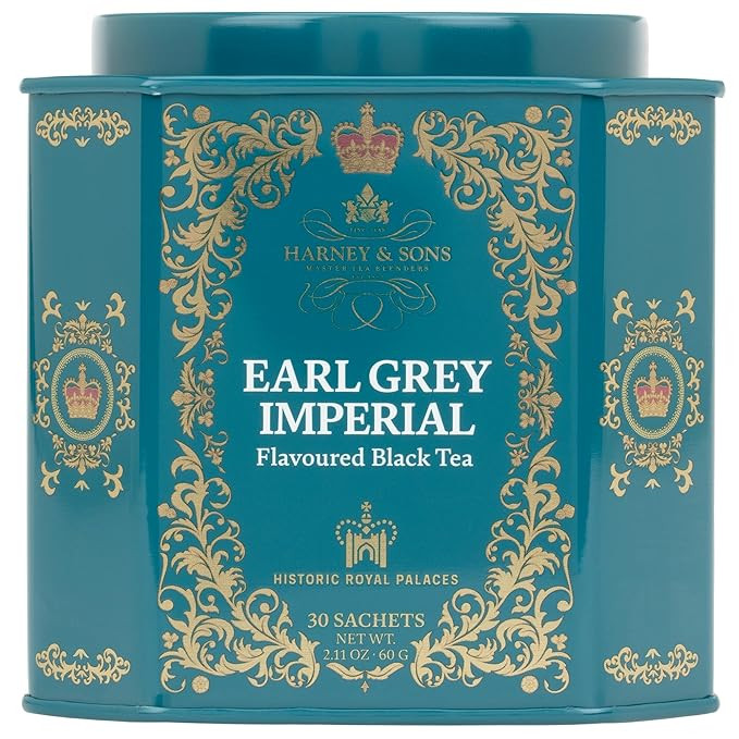 Harney & Sons HRP Earl Grey Tea, 30 Sachets, HRP Earl Grey Imperial (Tin Design May Vary) | Amazon (US)