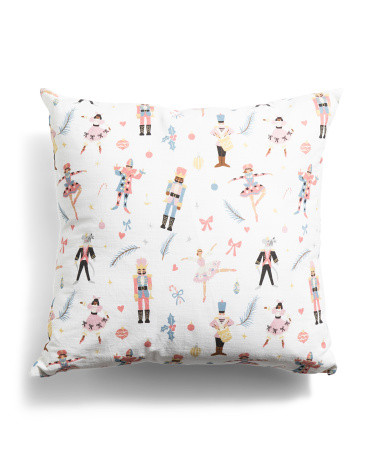 20x20 Nutcracker Pillow | Polyester/Cotton | Marshalls