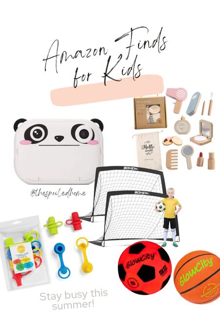 Amazon has some amazing new items to help you out this summer! An instant print, inkless camera / camcorder that comes with paper is sure to be fun for any kiddo 5+. The foldable, tote-able soccer goals would pair great with the light up LED soccer ball for a fun evening game. Another great find is the spill proof water bottle spout adaptor! 

#LTKKids #LTKU #LTKFamily