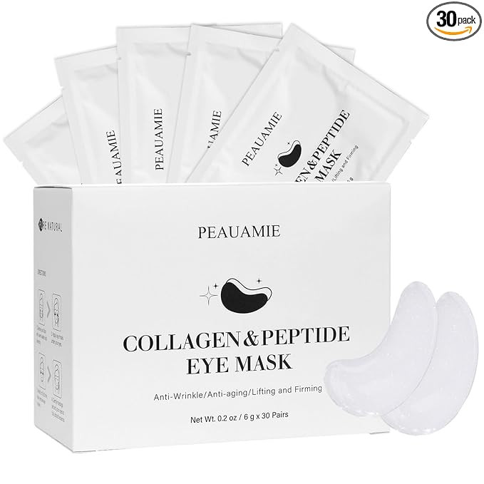 Under Eye Patches Collagen and Peptide Eye Mask for Dark Circles and Puffiness,Face Mask Skin Car... | Amazon (US)