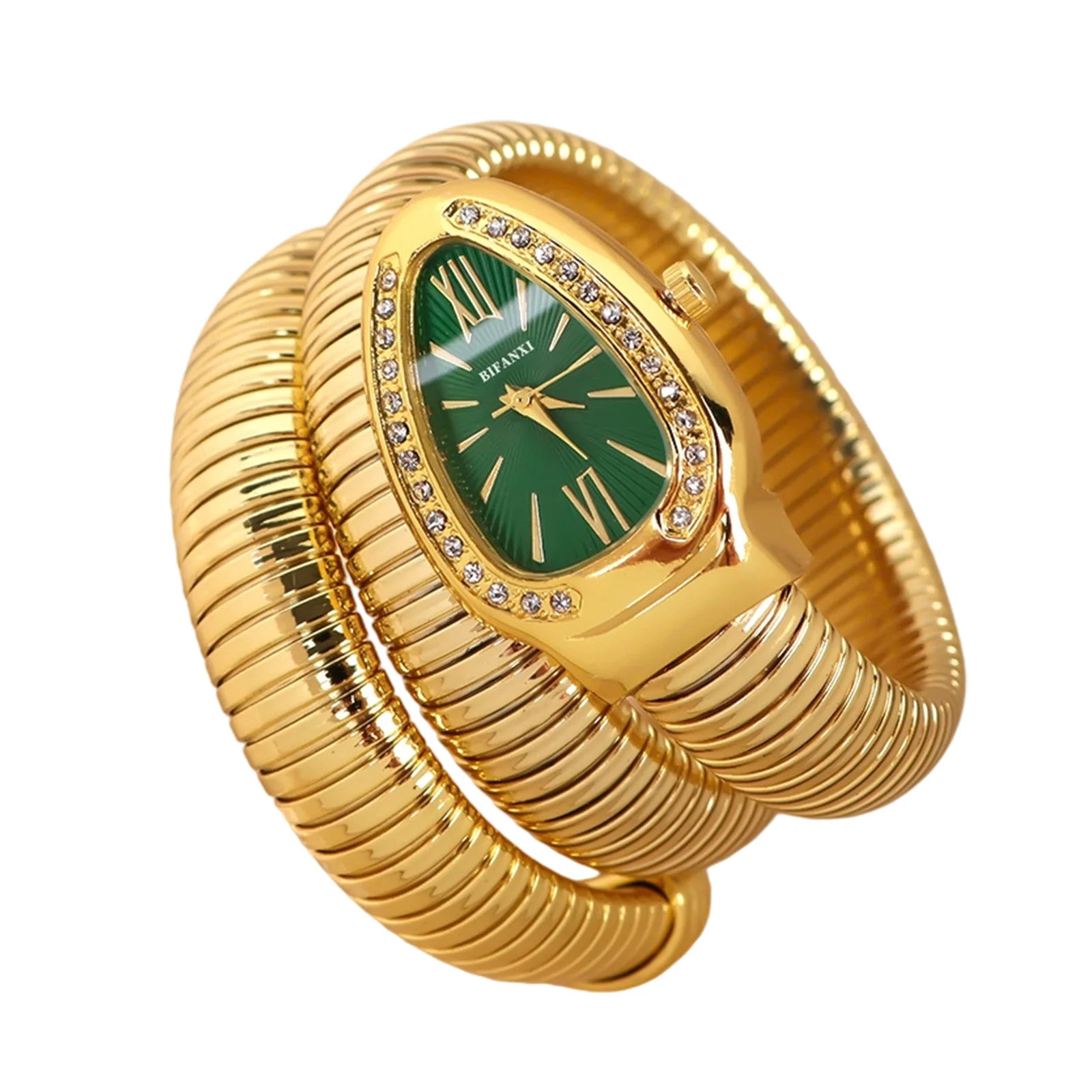 Snake Bracelet Watch – Crystal Accents, Roman Numerals, Versatile for All Occasions - Walmart.c... | Walmart (US)