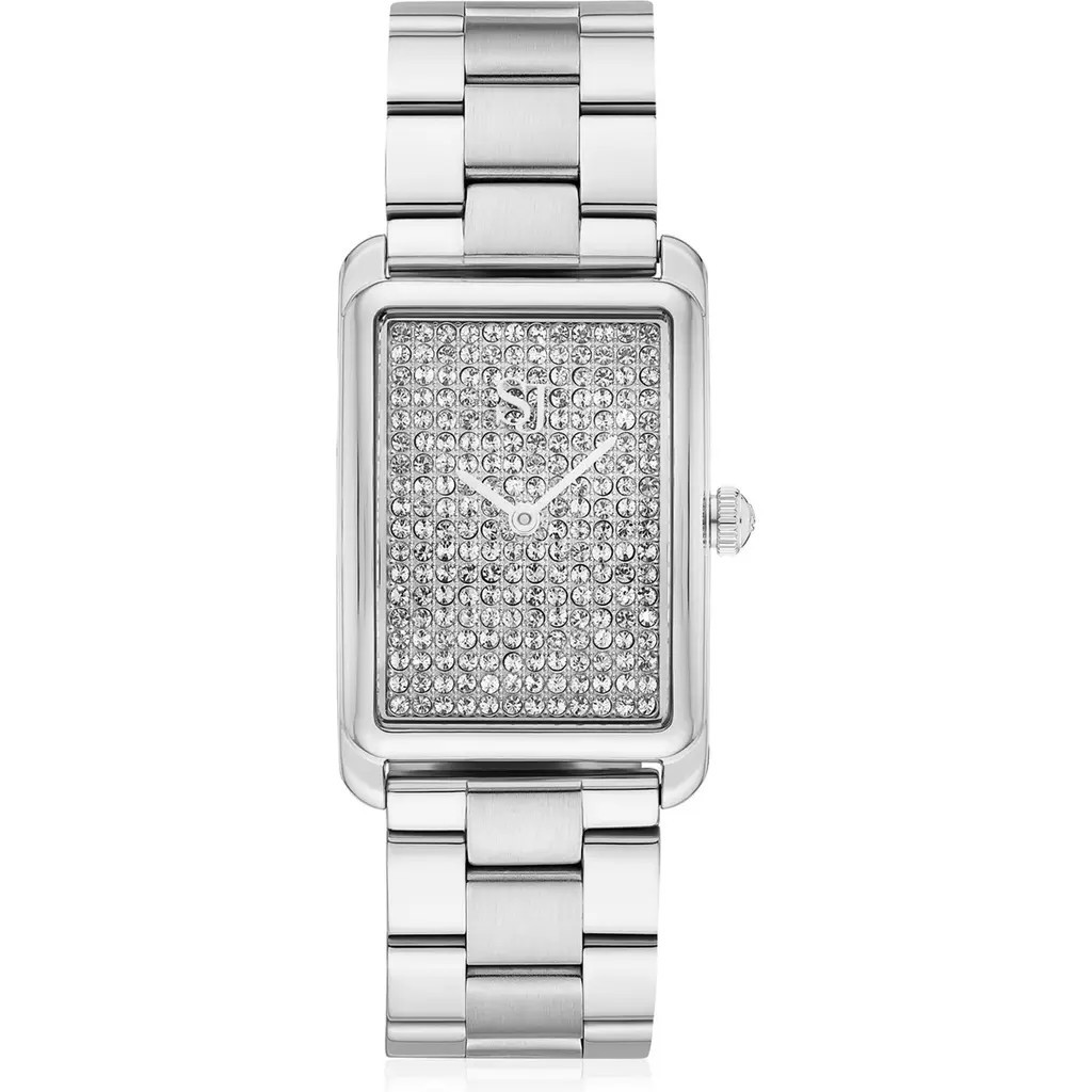 Sif Jakobs Jewellery Watch Santina with white zirconia in Stainless Steel Silver at Nordstrom | Nordstrom