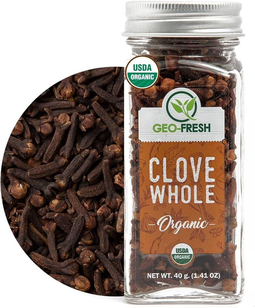 Geo-Fresh Cloves Whole Organic - 1.41 oz (40g) - Organic Cloves Whole - USDA Certified, Non-GMO, ... | Amazon (US)