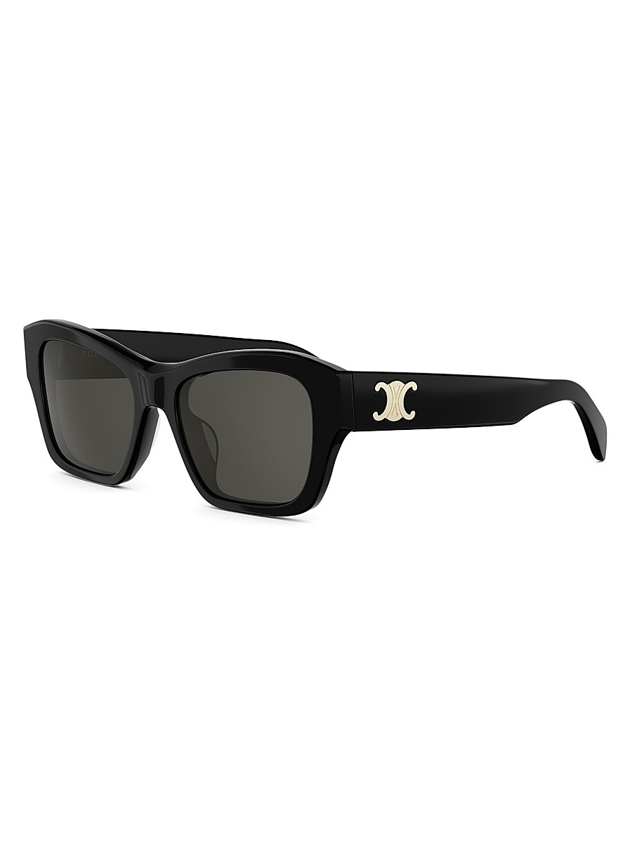 Women's Triomphe 55MM Square Sunglasses - Black | Saks Fifth Avenue