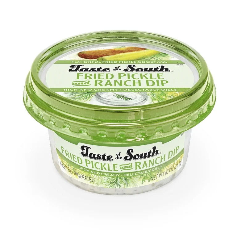 Taste of the South Fried Pickle & Ranch Dip, 10 oz (Refrigerated, Tub, Spread) | Walmart (US)