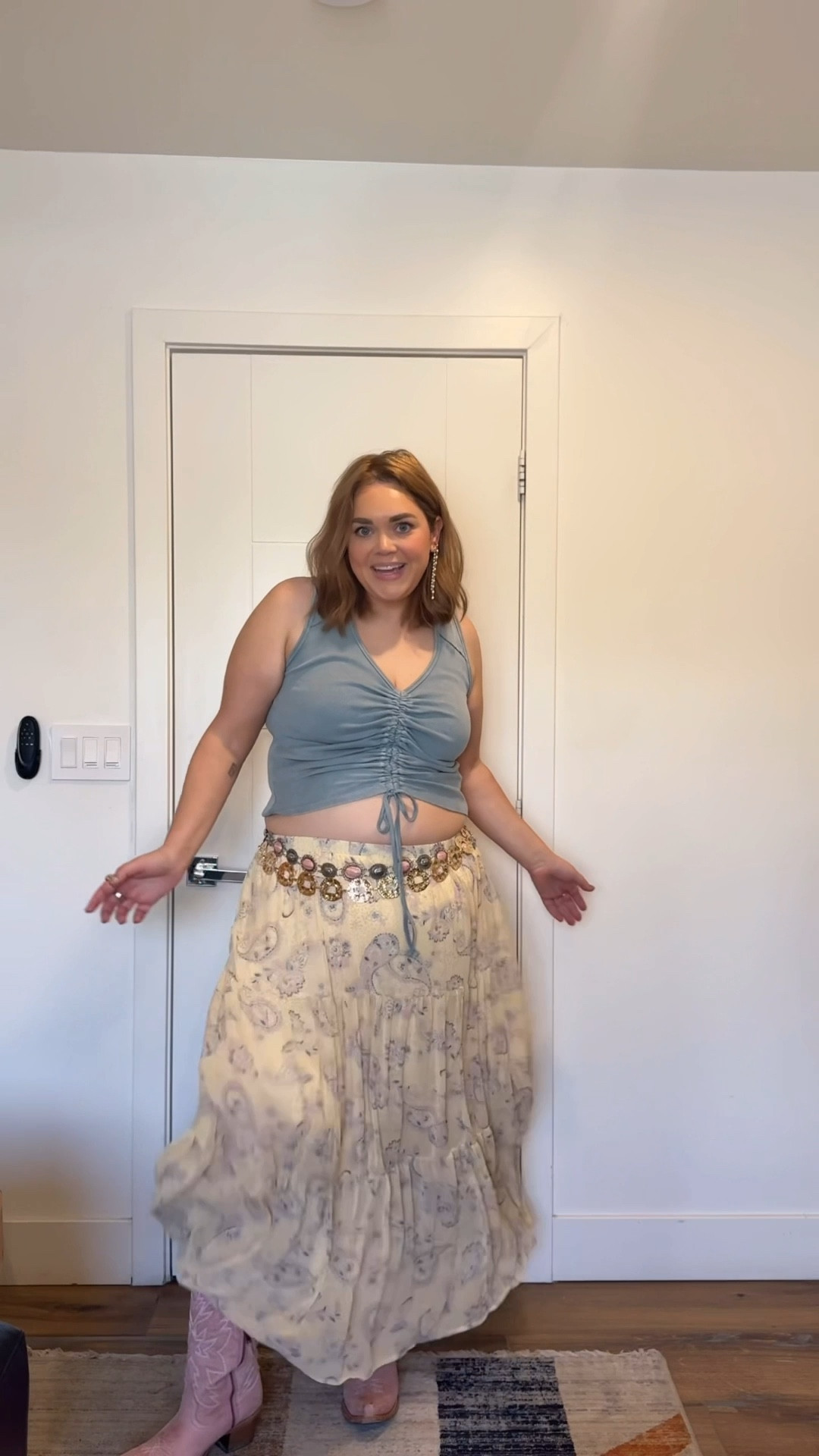 Country concert outfit plus size wearing a 1 in everything. Wearing xl in pajamas 

#LTKMidsize #LTKPlusSize #LTKFestival